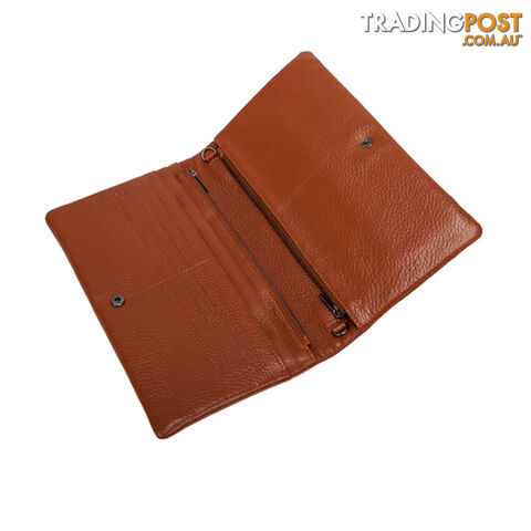 KELSI Tan  Womens Genuine Leather Wallet