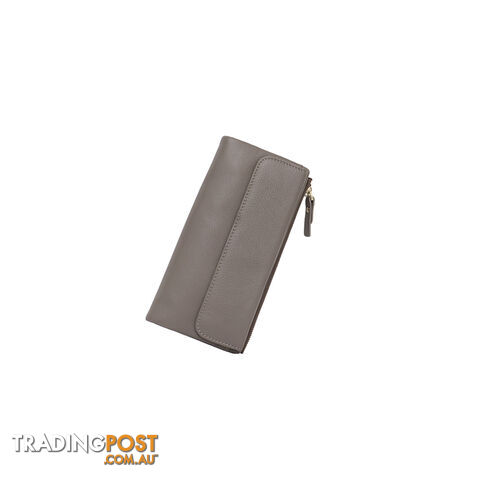 POPPY Light Natural Grey Genuine Leather Wallet - photo 3 of 3