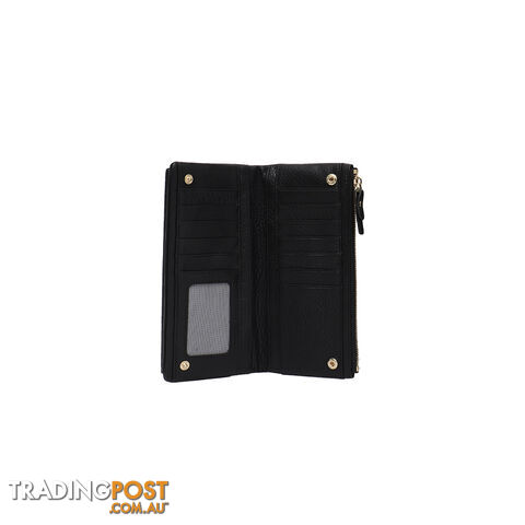 POPPY Light Natural Grey Genuine Leather Wallet - photo 2 of 3