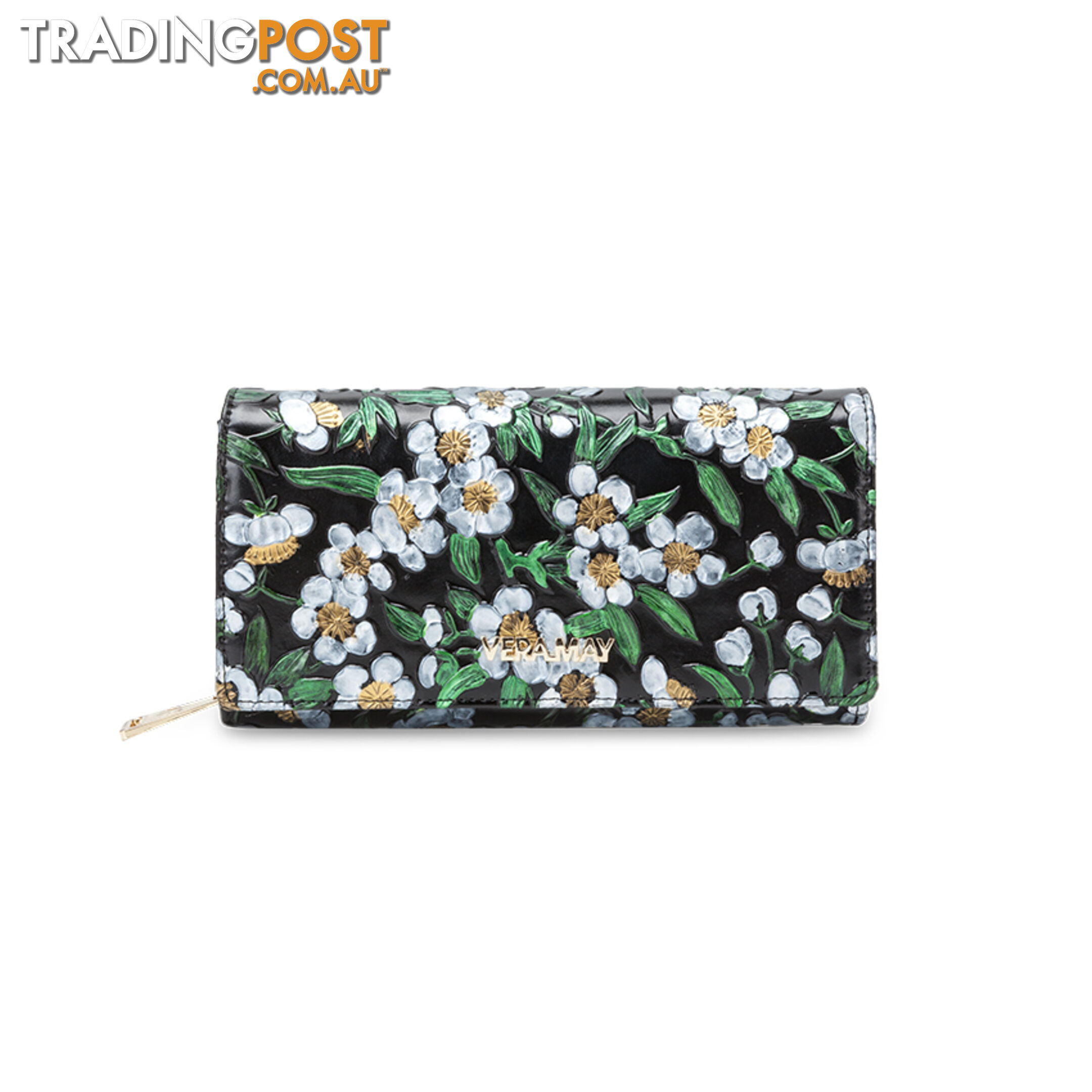 LW3L Daisy Floral Genuine Leather Wallet