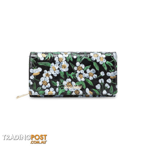 LW3L Daisy Floral Genuine Leather Wallet