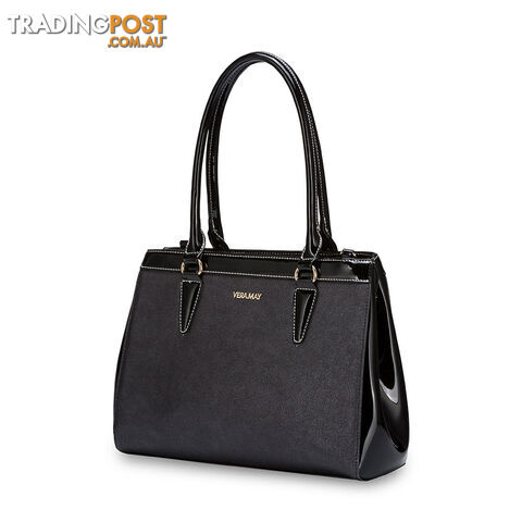 Meredith Black Womens Fashion Work Handbag