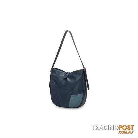 ELARA Denim Blue Patch Womens Fashion Handbag