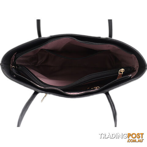 AIR BLACK VEGAN LEATHER LADIES HANDBAG - photo 2 of 4