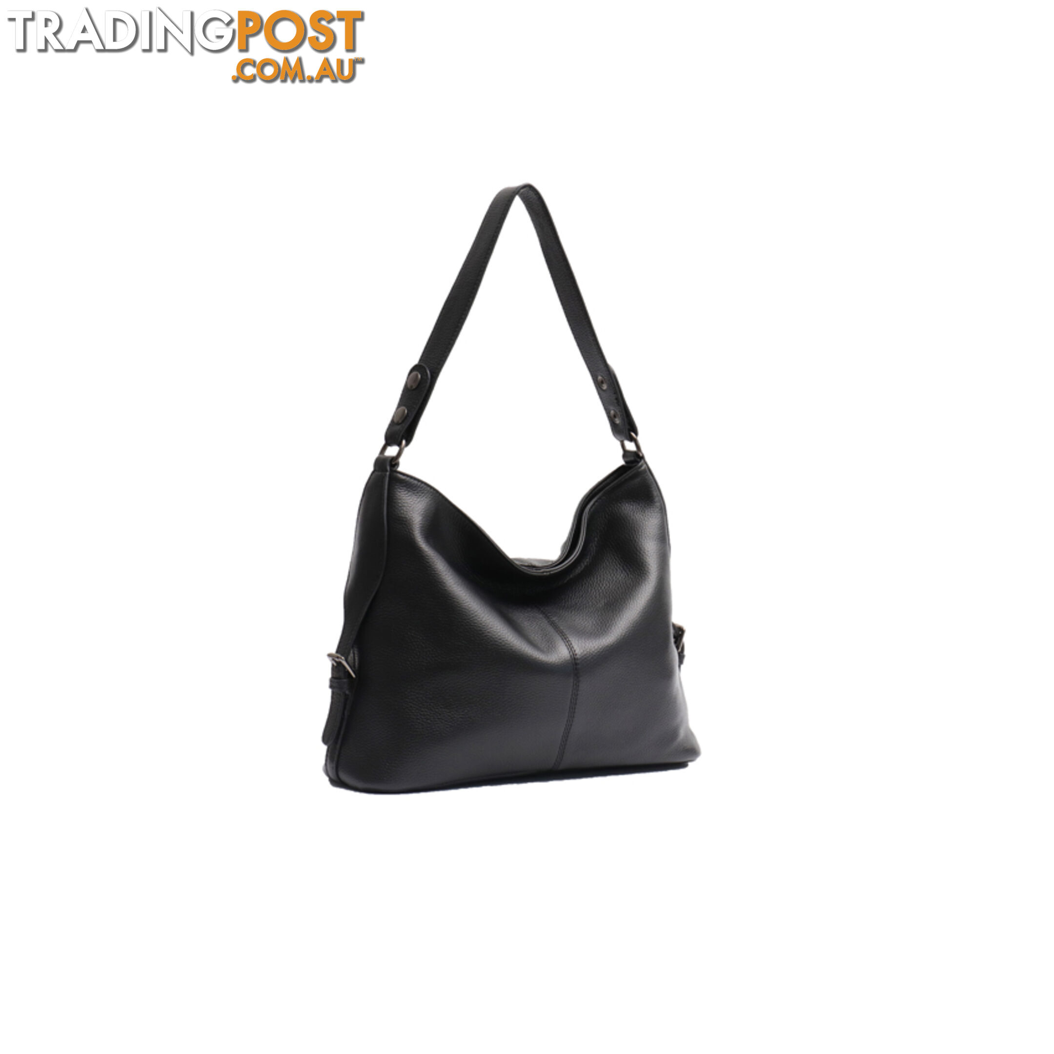 ASIM BLACK GENUINE LEATHER LADIES HANDBAG