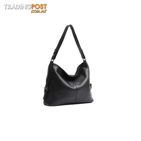 ASIM BLACK GENUINE LEATHER LADIES HANDBAG