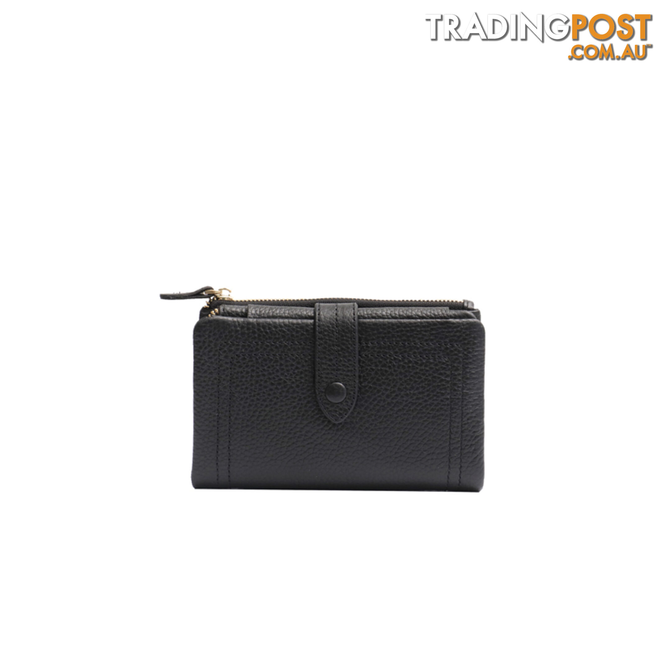 KYM BLACK GENUINE LEATHER LADIES SMALL WALLET