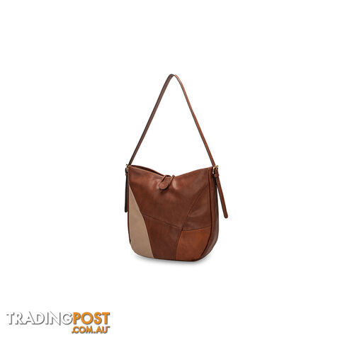 ELARA Tan Patch Womens Fashion Handbag