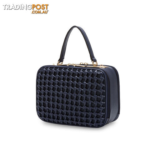FABIAN NAVY FAUX LEATHER WOMENS HANDBAG - photo 2 of 3