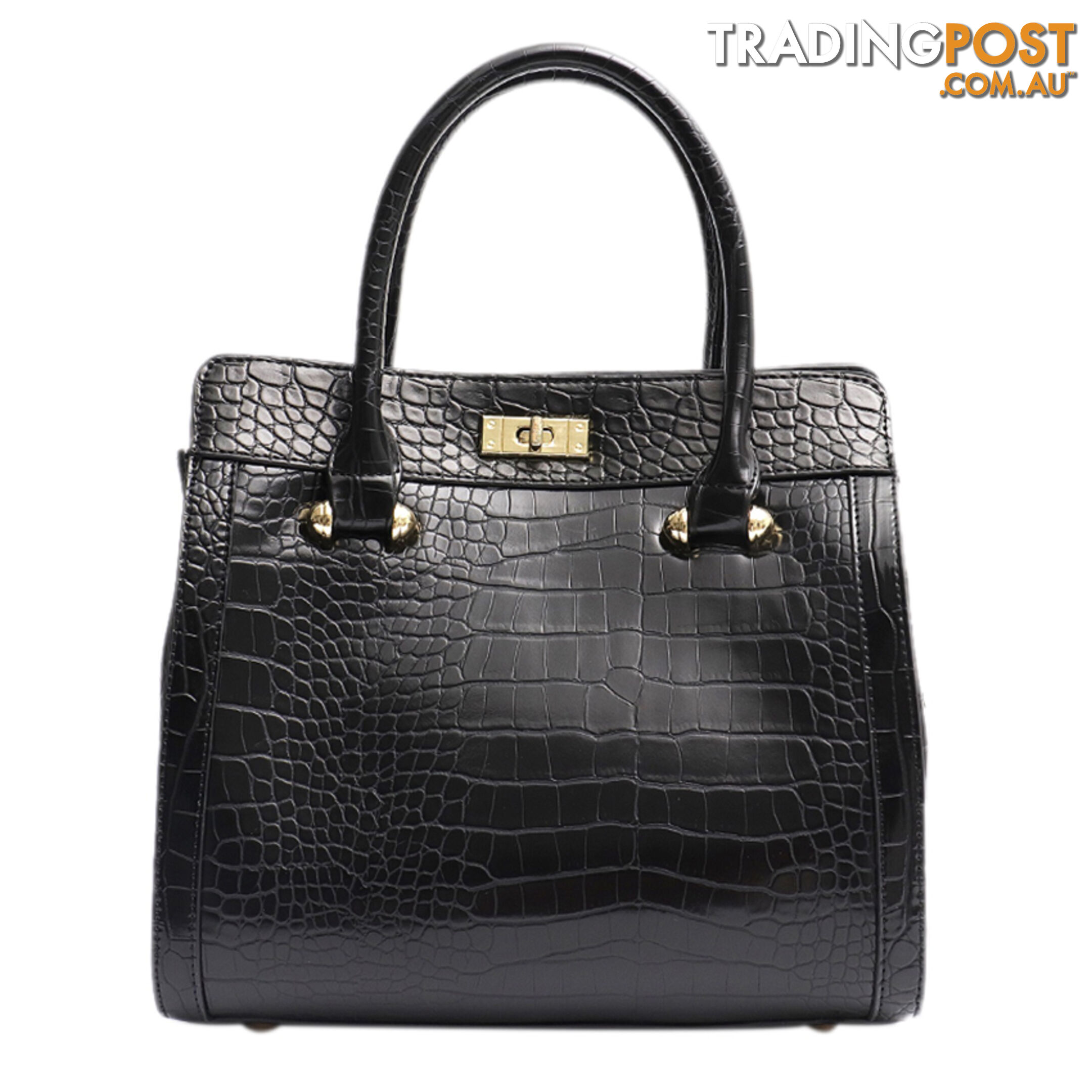 CORIN BLACK VEGAN LEATHER LADIES HANDBAG