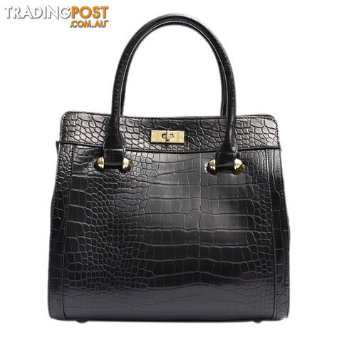 CORIN BLACK VEGAN LEATHER LADIES HANDBAG