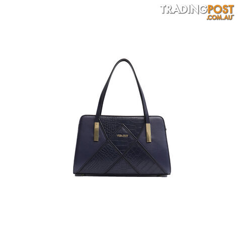 SHANNON NAVY VEGAN LEATHER LADIES HANDBAG