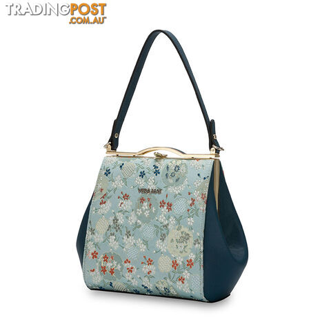 Alice Teal Floral Frame Vintage Womens Handbag - photo 2 of 4