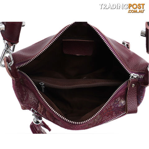 SOULMATE MULBERRY GENUINE LEATHER WOMENS SHOULDER HANDBAG