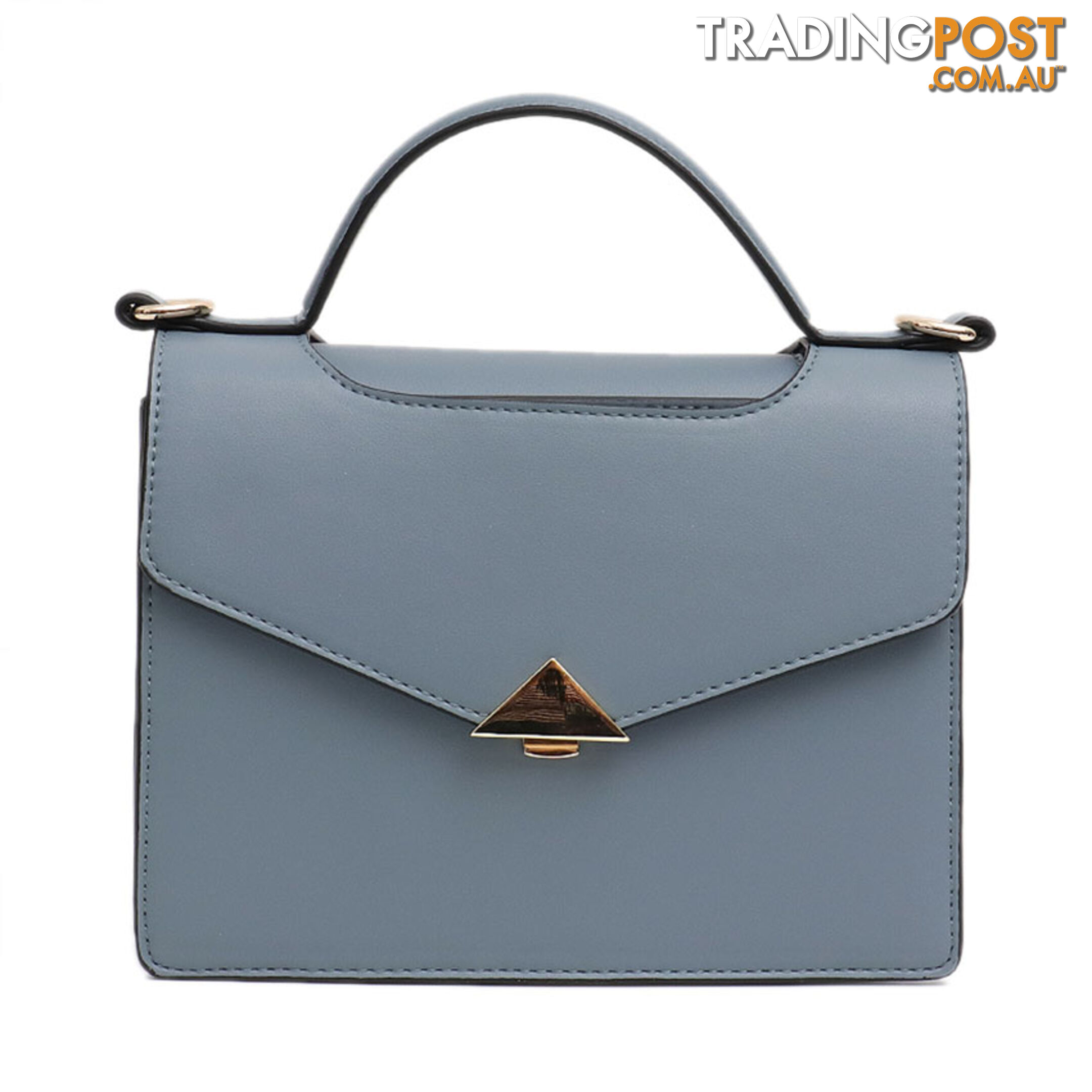 PEACE BLUE VEGAN LEATHER WOMENS HANDBAG