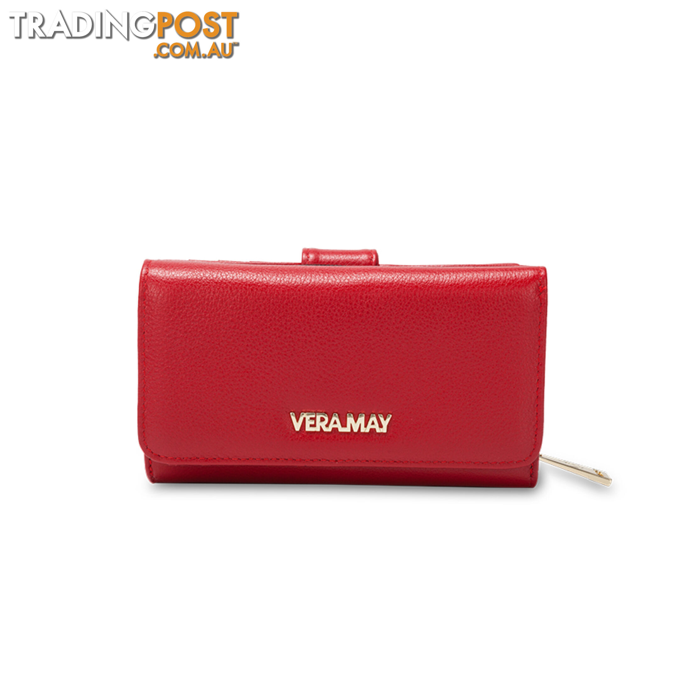 LW5M Red Genuine Leather Wallet