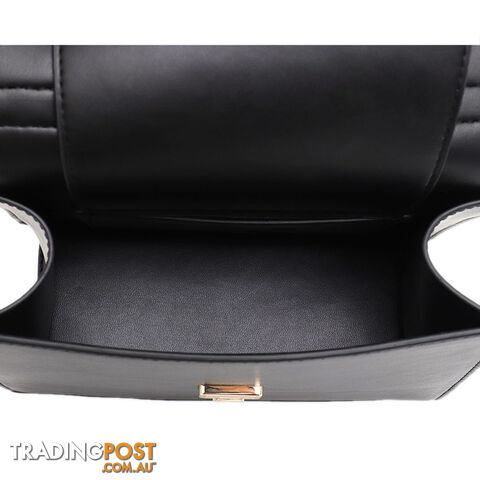 PEACE BLACK VEGAN LEATHER WOMENS HANDBAG - photo 2 of 3