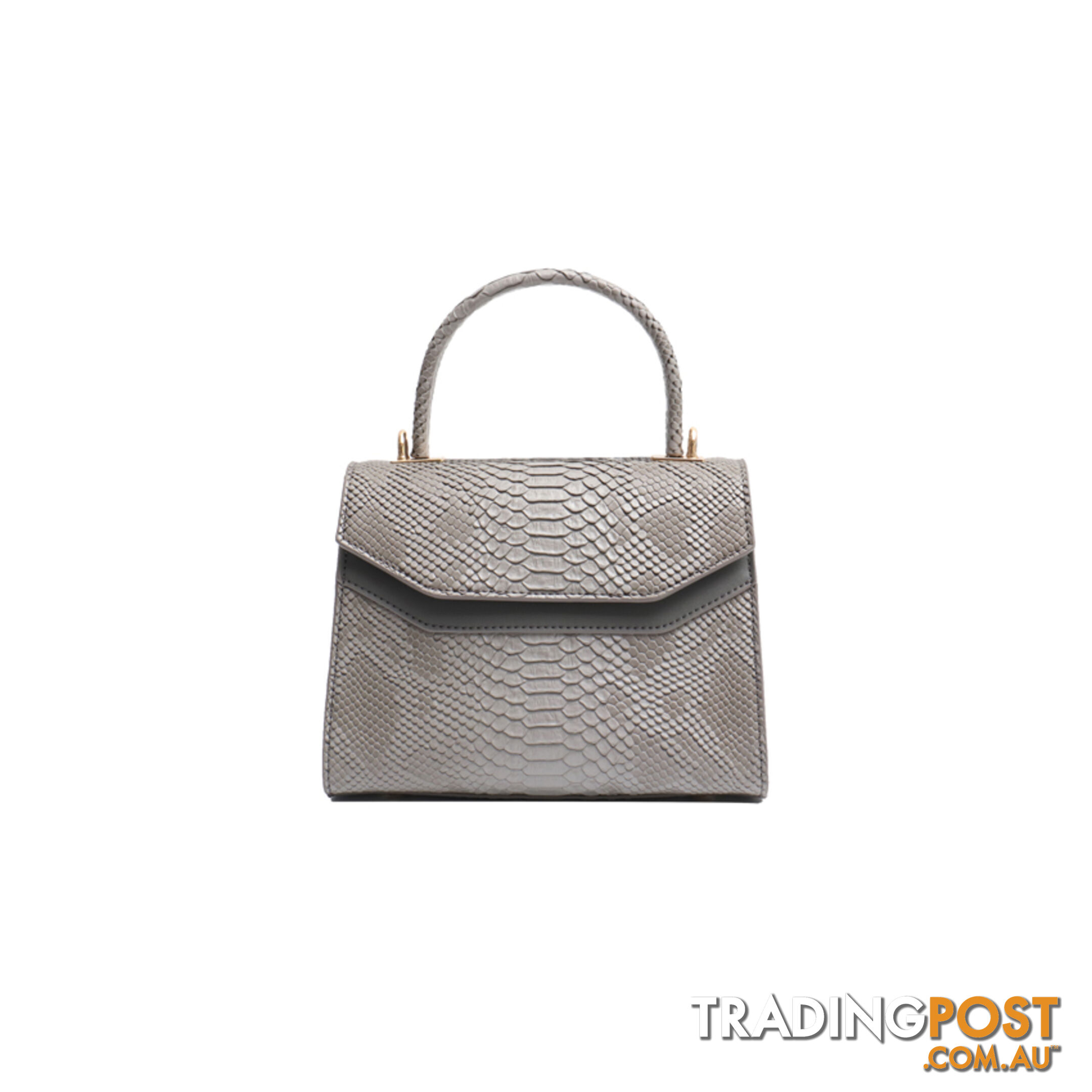 NYA GREY CROC VEGAN LEATHER LADIES HANDBAG