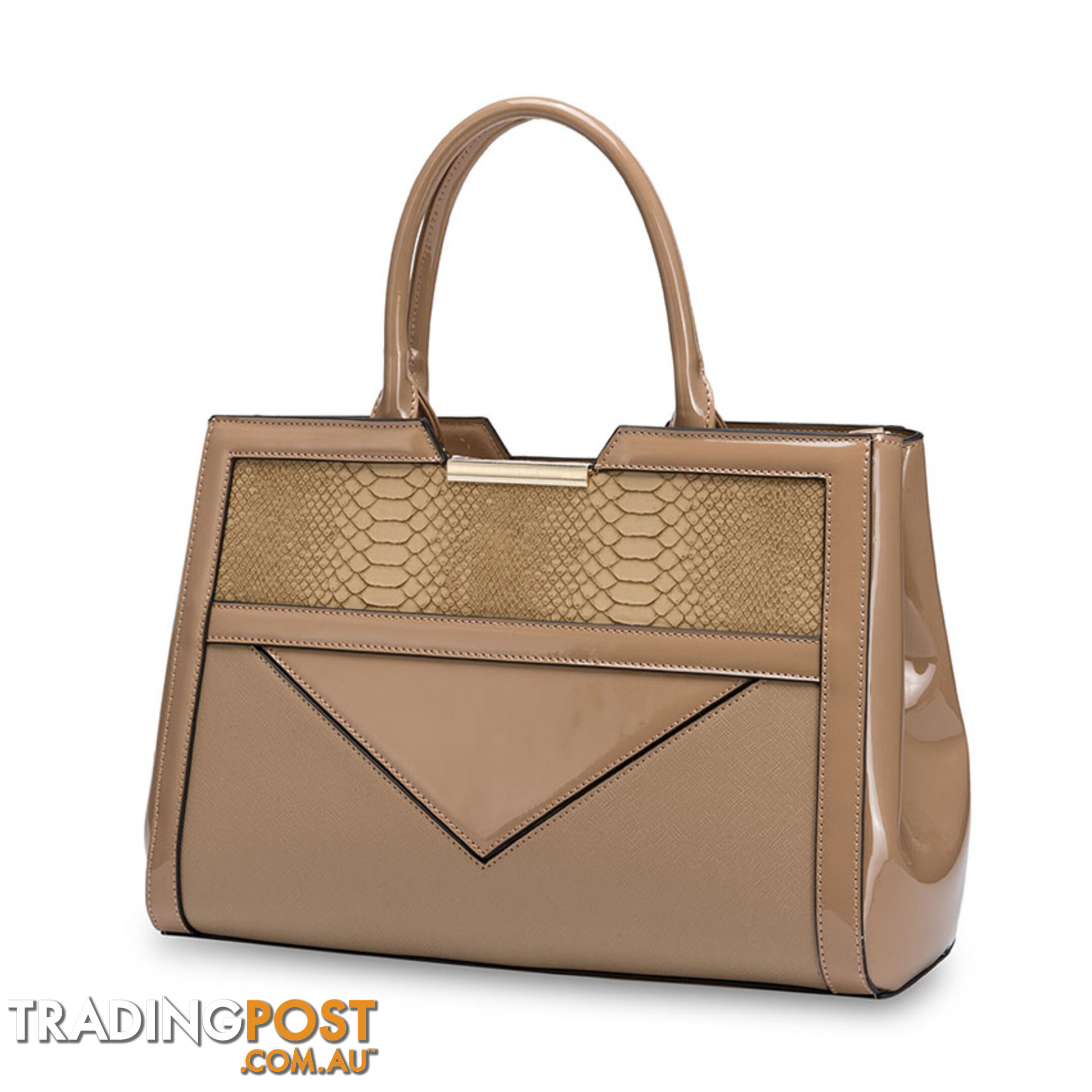 Pepper Taupe Beige Womens Satchel Handbag