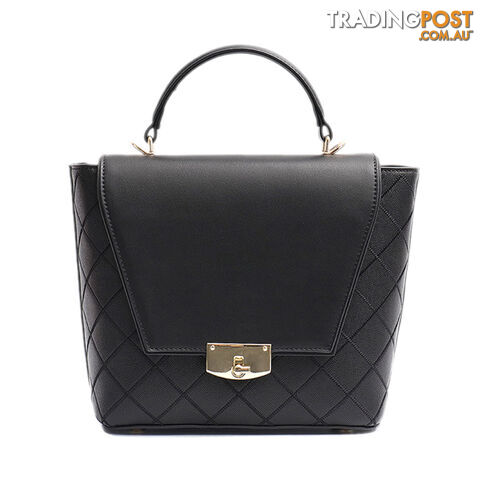 ARABELLA BLACK VEGAN LEATHER LADIES HANDBAG