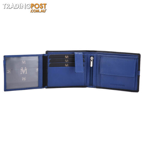 MS5 GENUINE COWHIDE LEATHER MENS SPORT WALLET