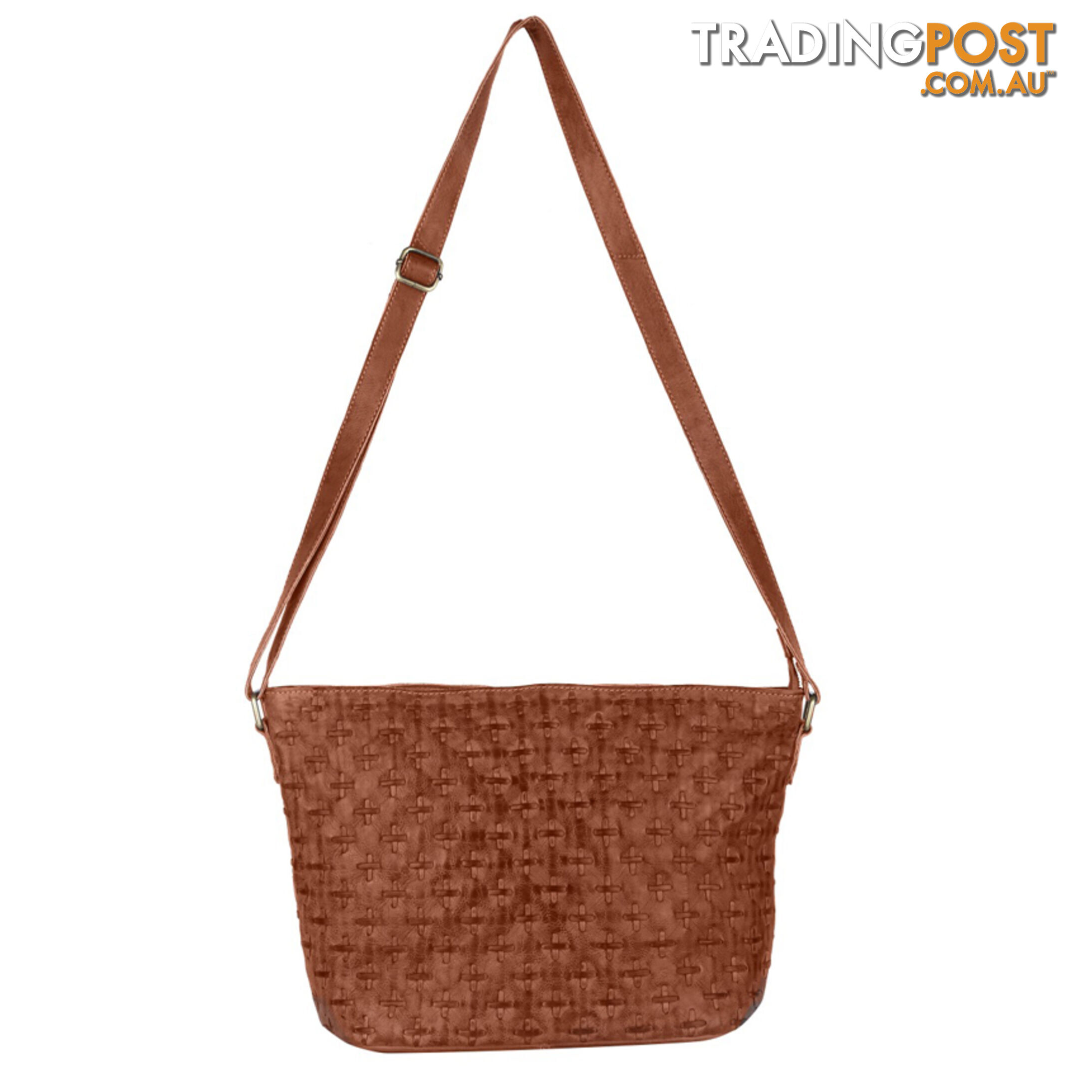 WEBSTER TAN GENUINE LEATHER LADIES HANDBAG