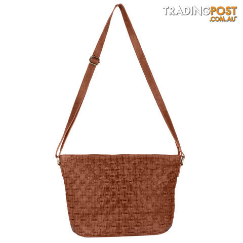 WEBSTER TAN GENUINE LEATHER LADIES HANDBAG