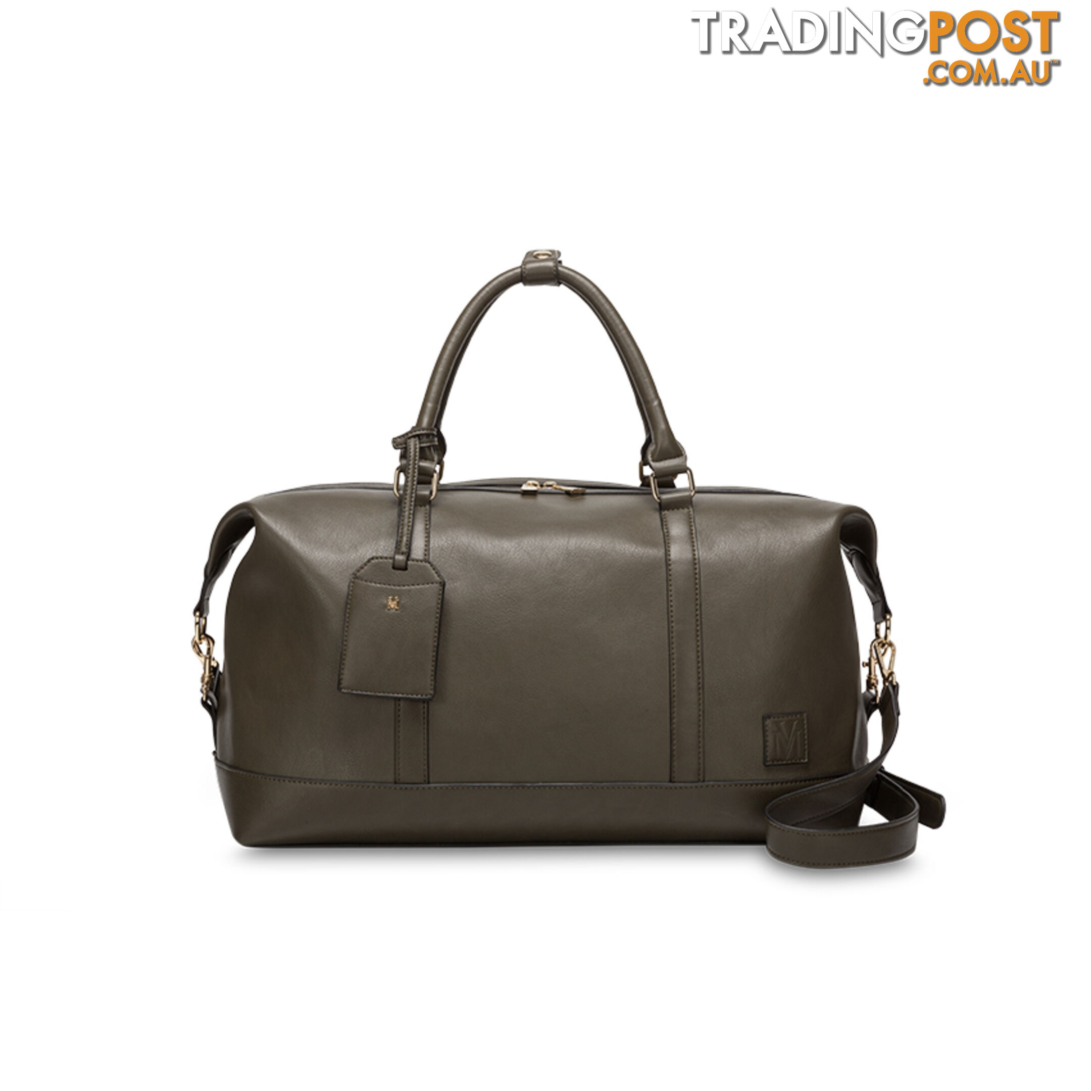 LUCCA Khaki Green Overnight Travel Bag