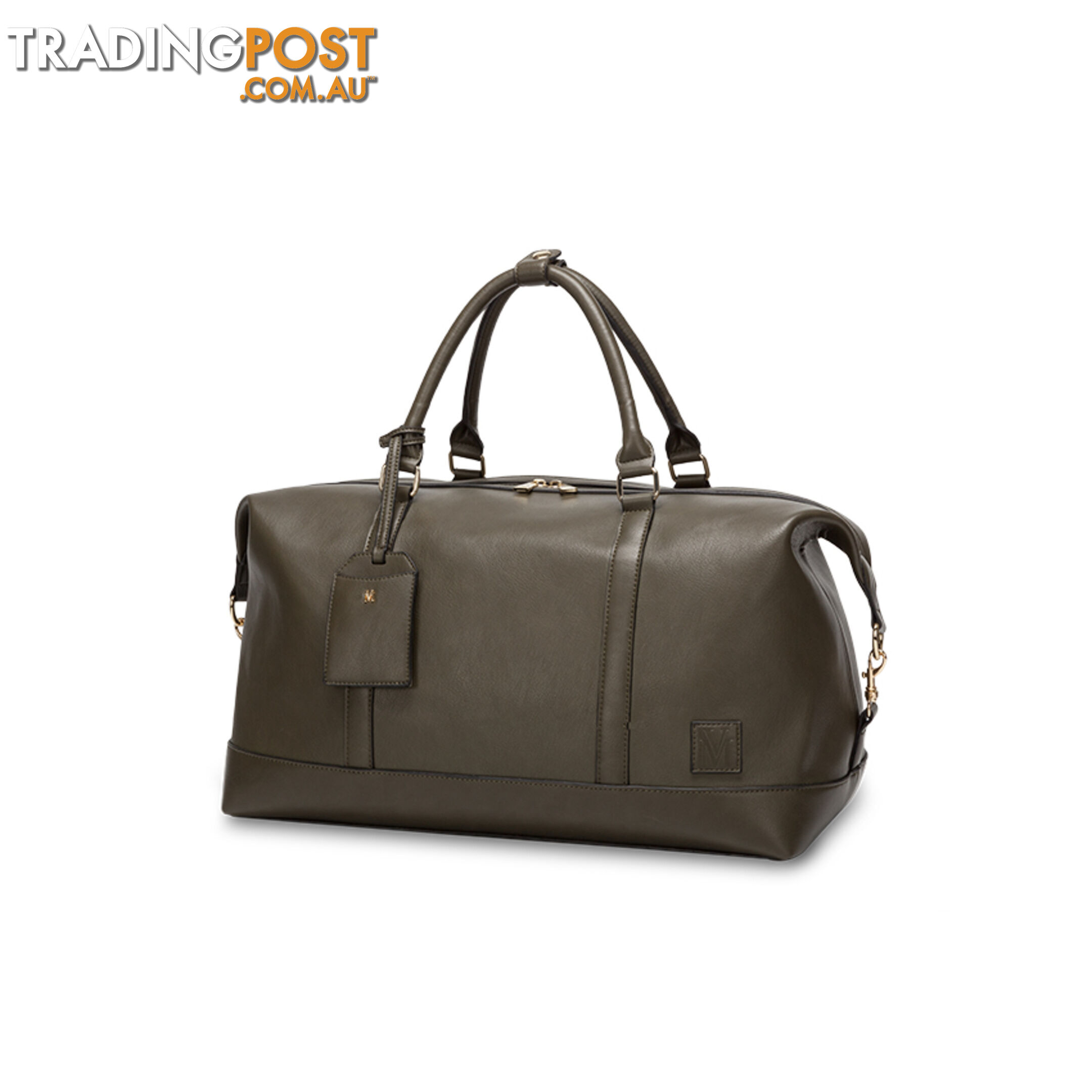 LUCCA Khaki Green Overnight Travel Bag