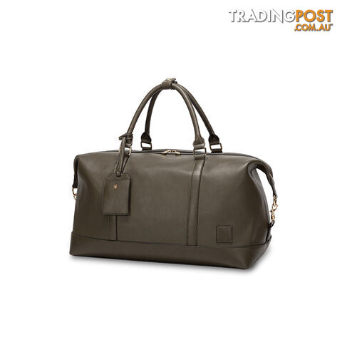 LUCCA Khaki Green Overnight Travel Bag