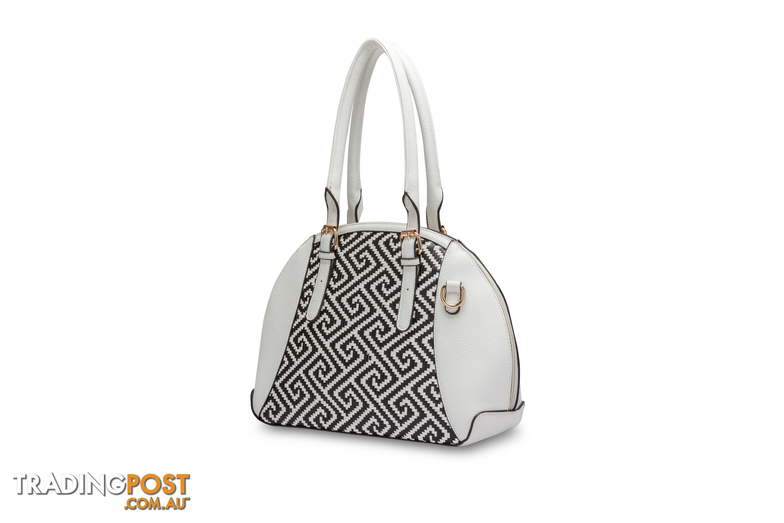 Bano White Satchel Women's Handbag