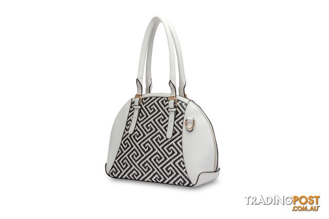 Bano White Satchel Women's Handbag