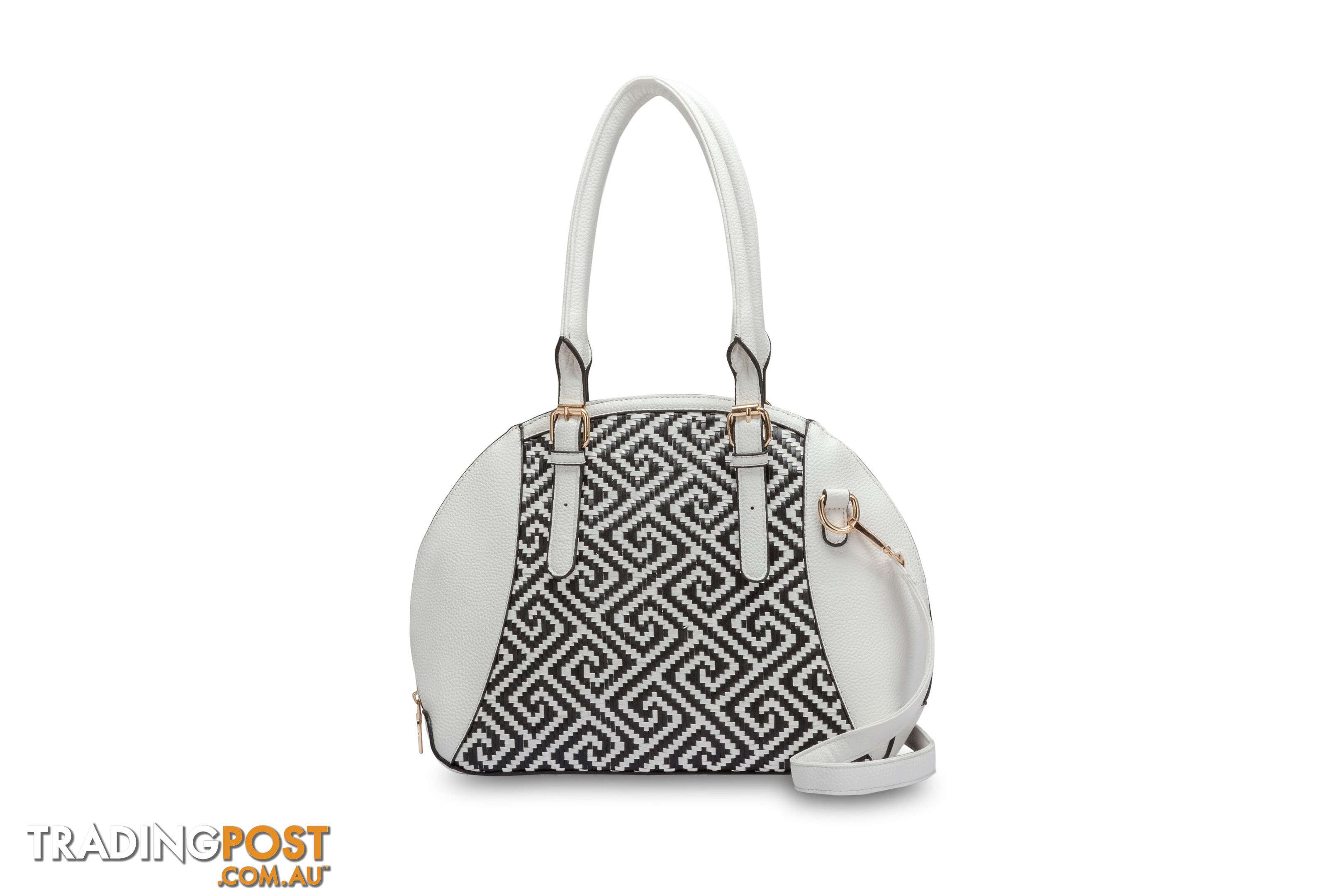 Bano White Satchel Women's Handbag