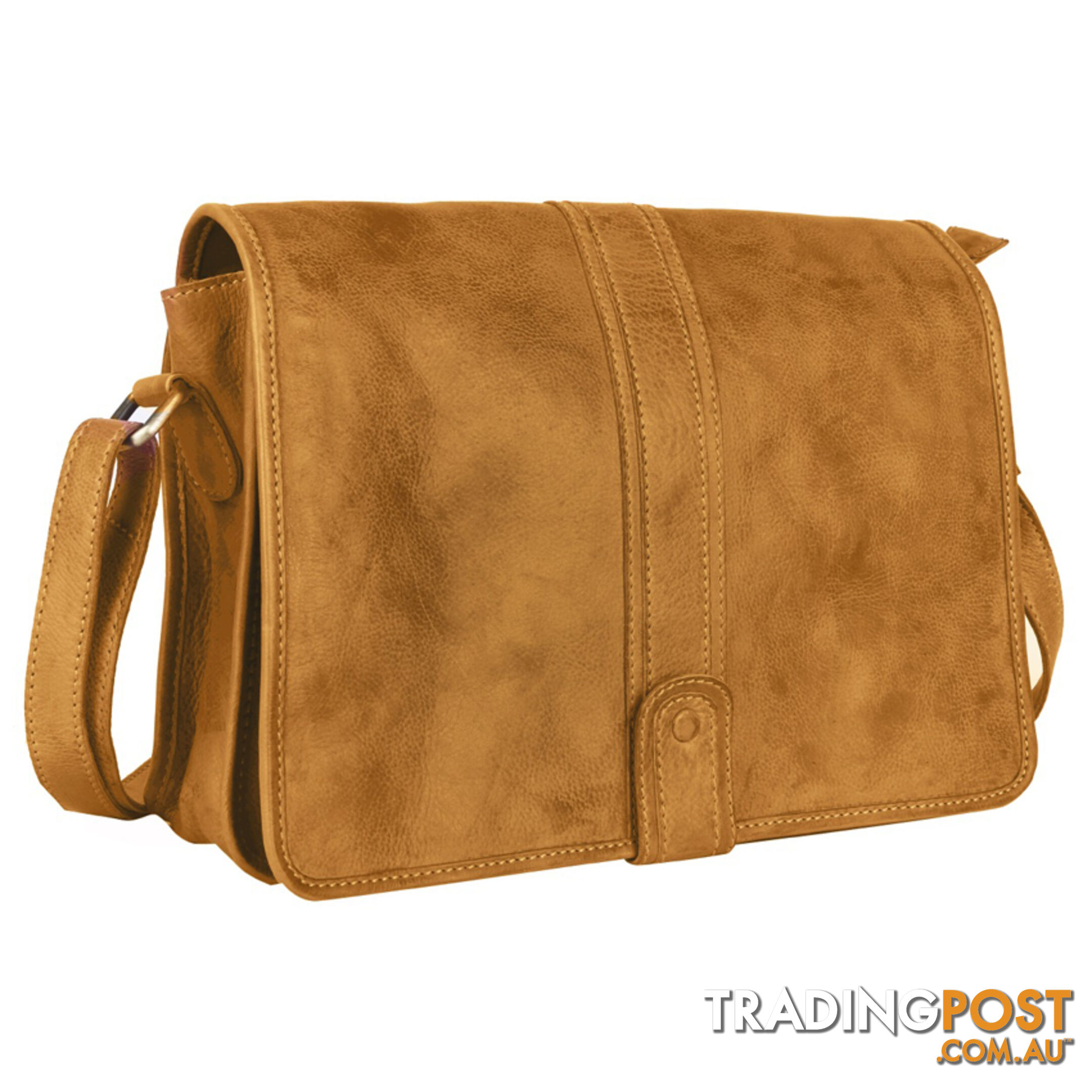 WINDSOR MUSTARD GENUINE LEATHER SATCHEL BAG