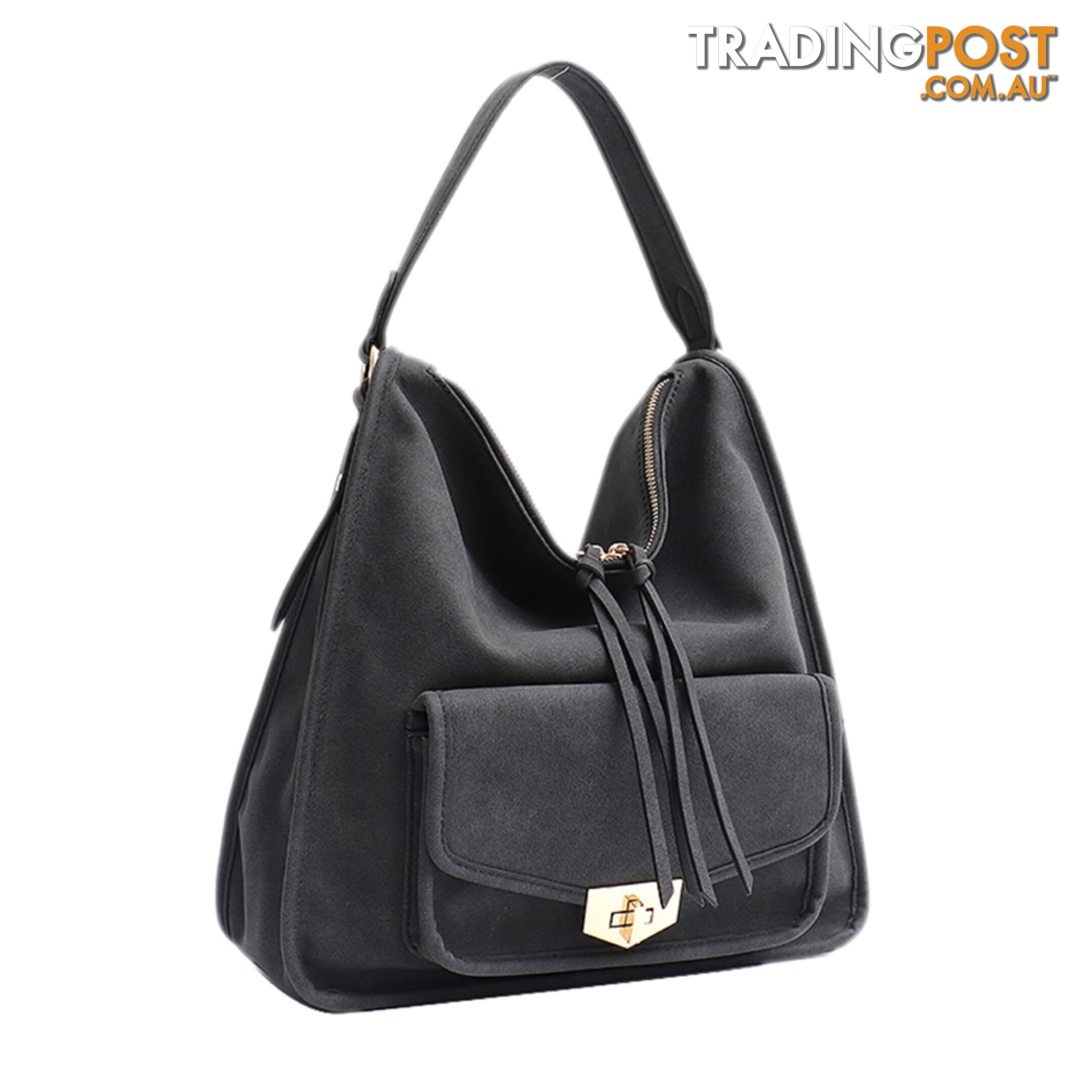 JOYA BLACK VEGAN LEATHER LADIES HANDBAG