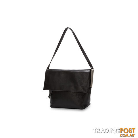 SKYLER Black Genuine Leather Handbag