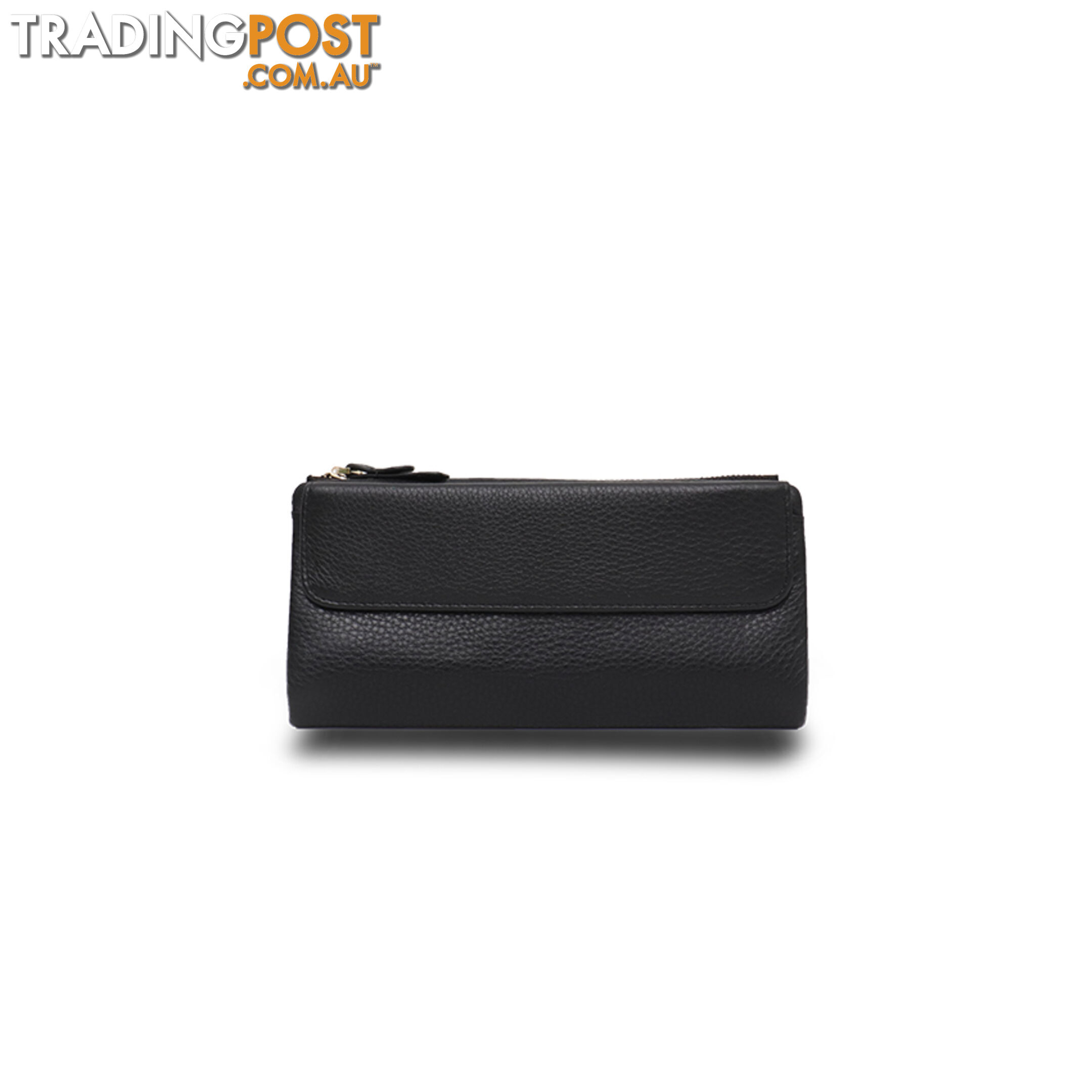 POPPY Black Soft Genuine Leather Wallet