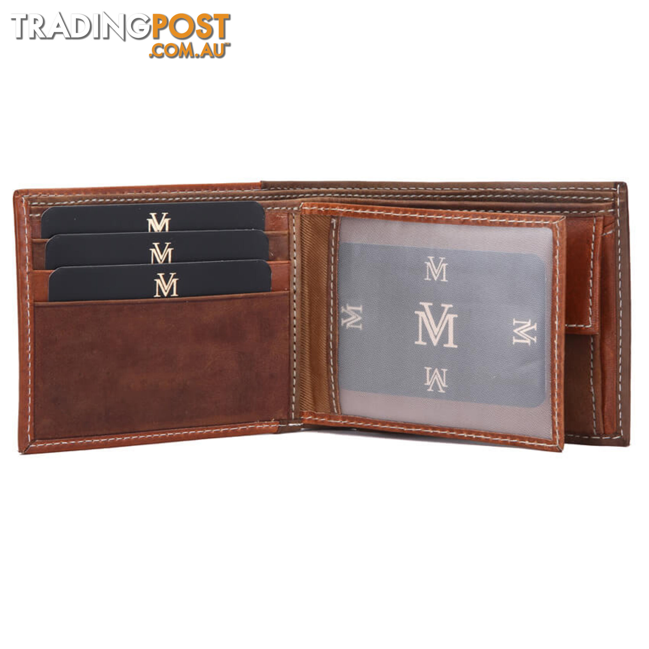 MS1 GENUINE COWHIDE LEATHER MENS SPORT WALLET