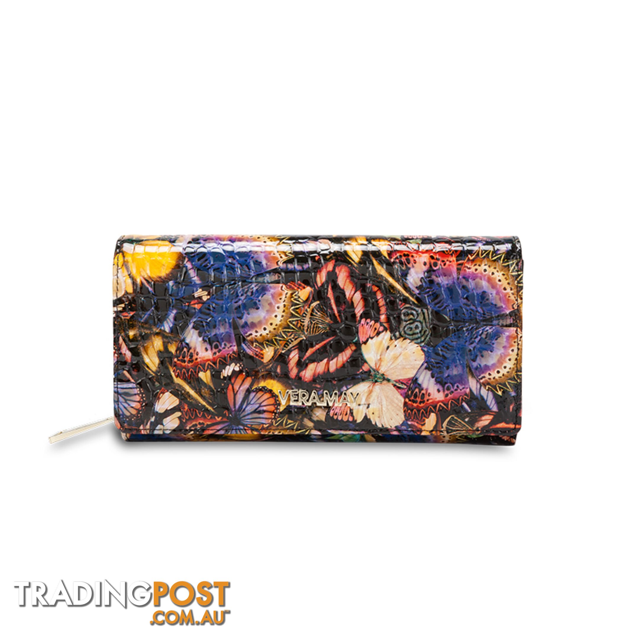 LW3L Monarch Butterfly Genuine Leather Wallet