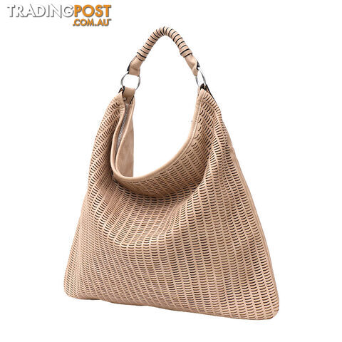 VIBRANT PINK VEGAN LEATHER WOMENS HANDBAG - photo 3 of 3