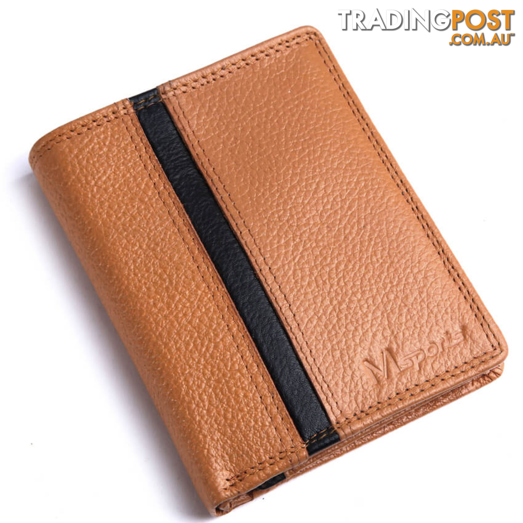 MS2 GENUINE COWHIDE LEATHER MENS SPORT WALLET