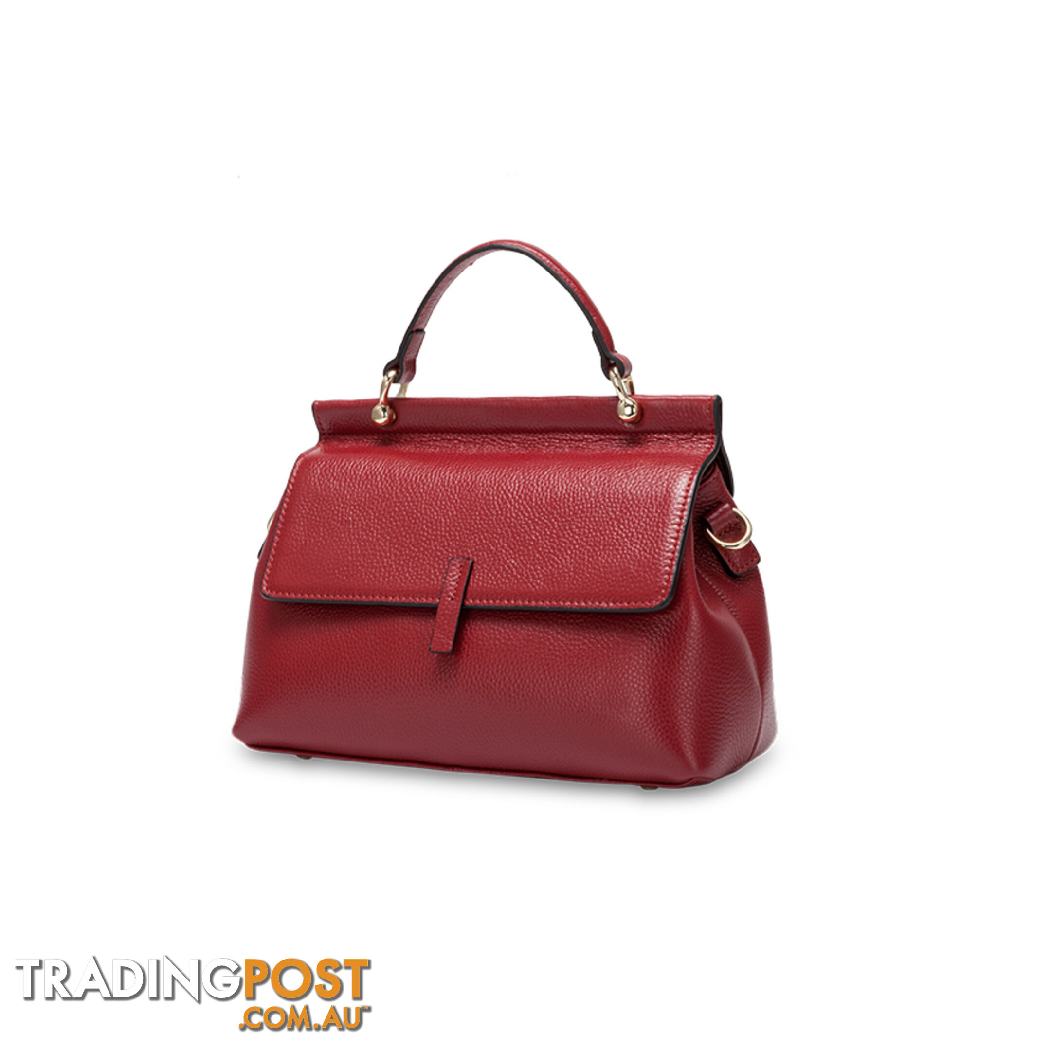 TENERIFE RED GENUINE LEATHER WOMENS HANDBAG