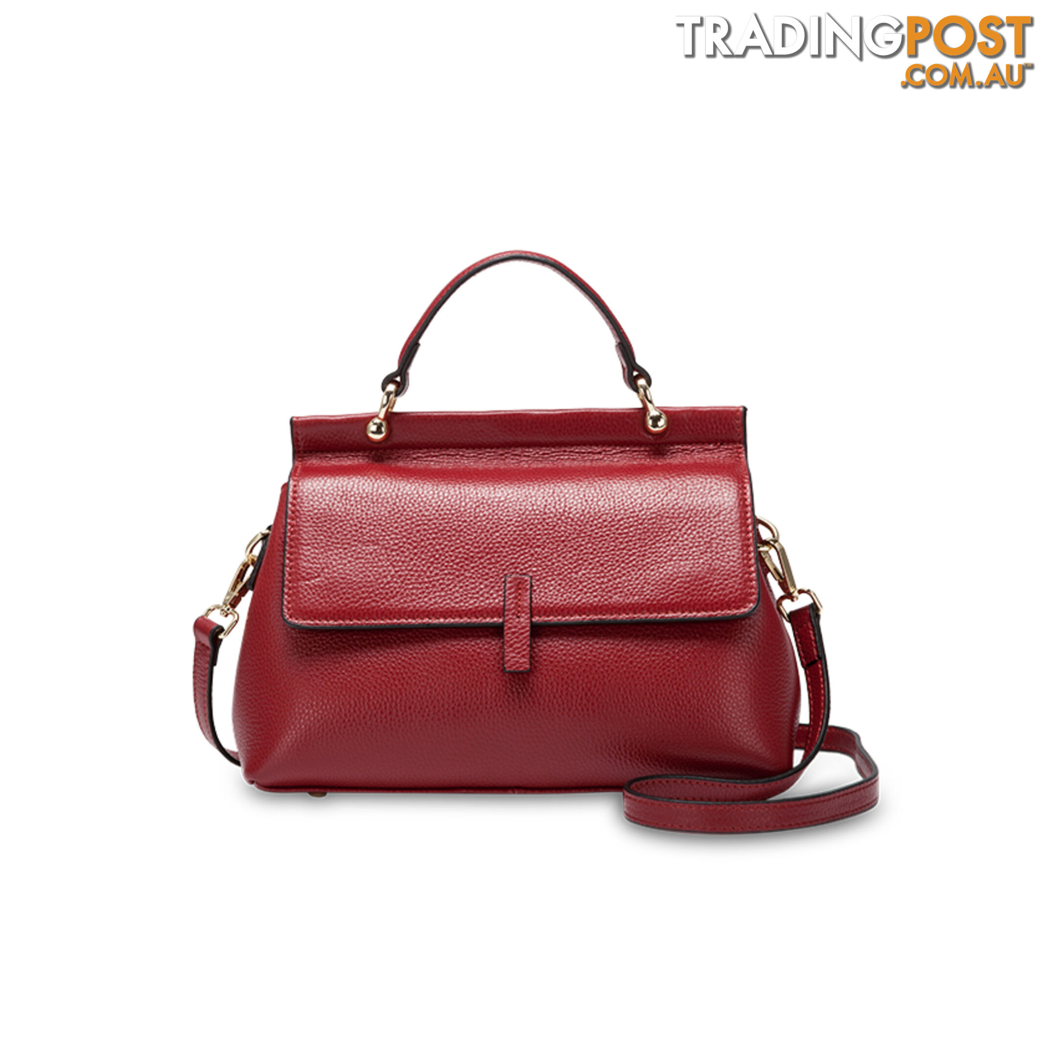 TENERIFE RED GENUINE LEATHER WOMENS HANDBAG