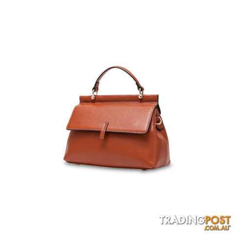 TENERIFE TAN GENUINE LEATHER WOMENS HANDBAG