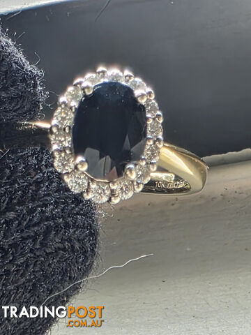 Sapphire engagement ring
