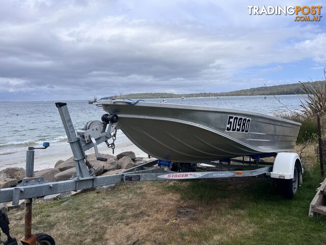 2014 Stacer Proline  3.75. 2014 20hp Yamaha 4 stroke motor. 2014 Telwater trailer. Both registered.