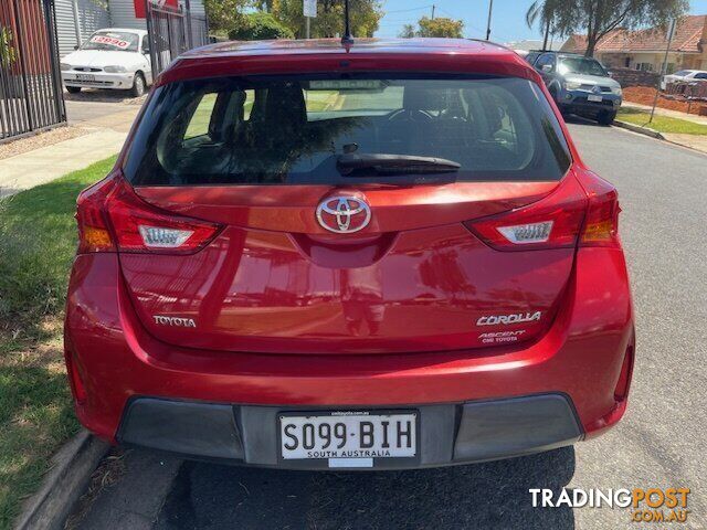 2013 TOYOTA COROLLA ZRE182R  HATCHBACK