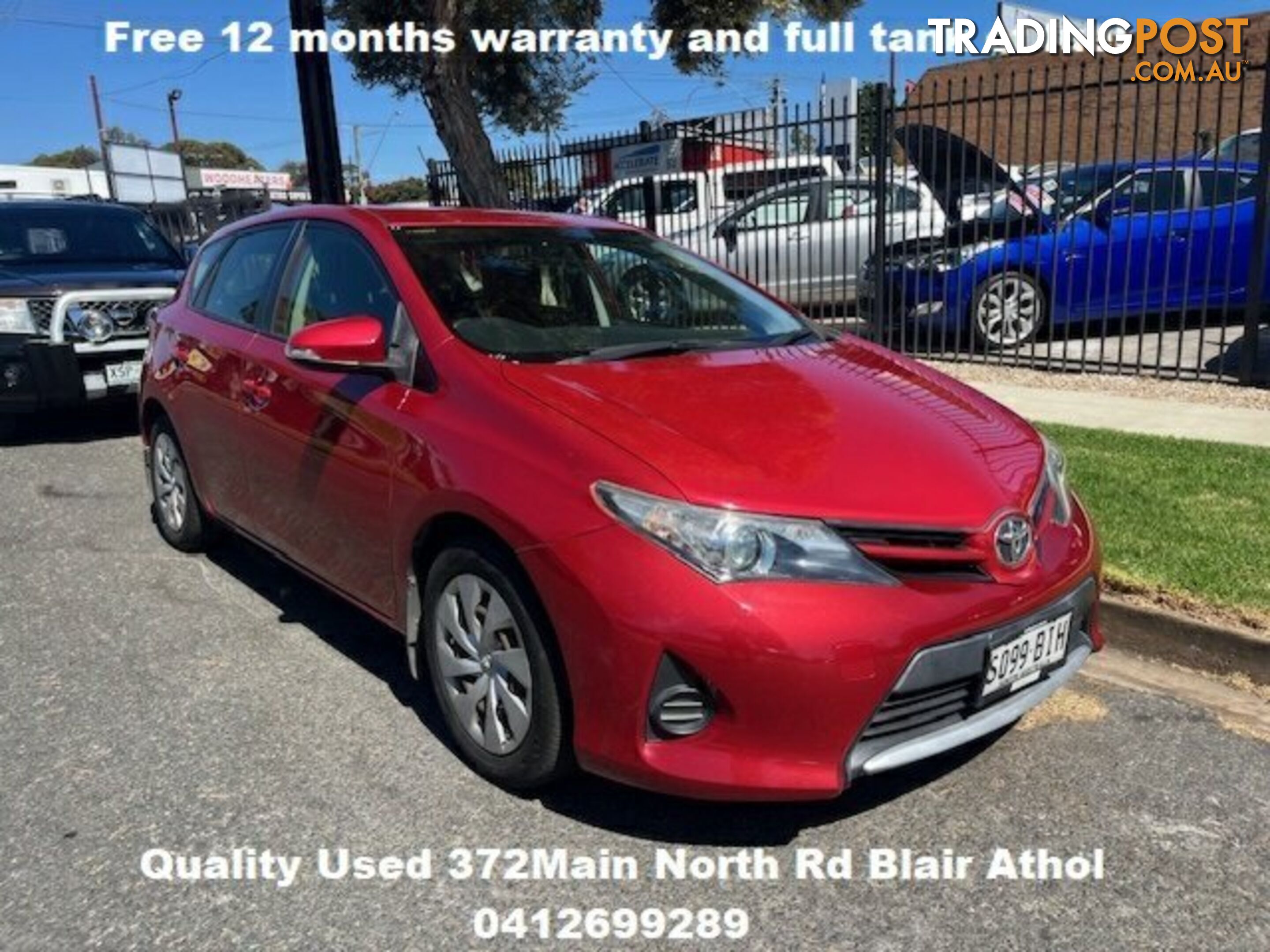 2013 TOYOTA COROLLA ZRE182R  HATCHBACK