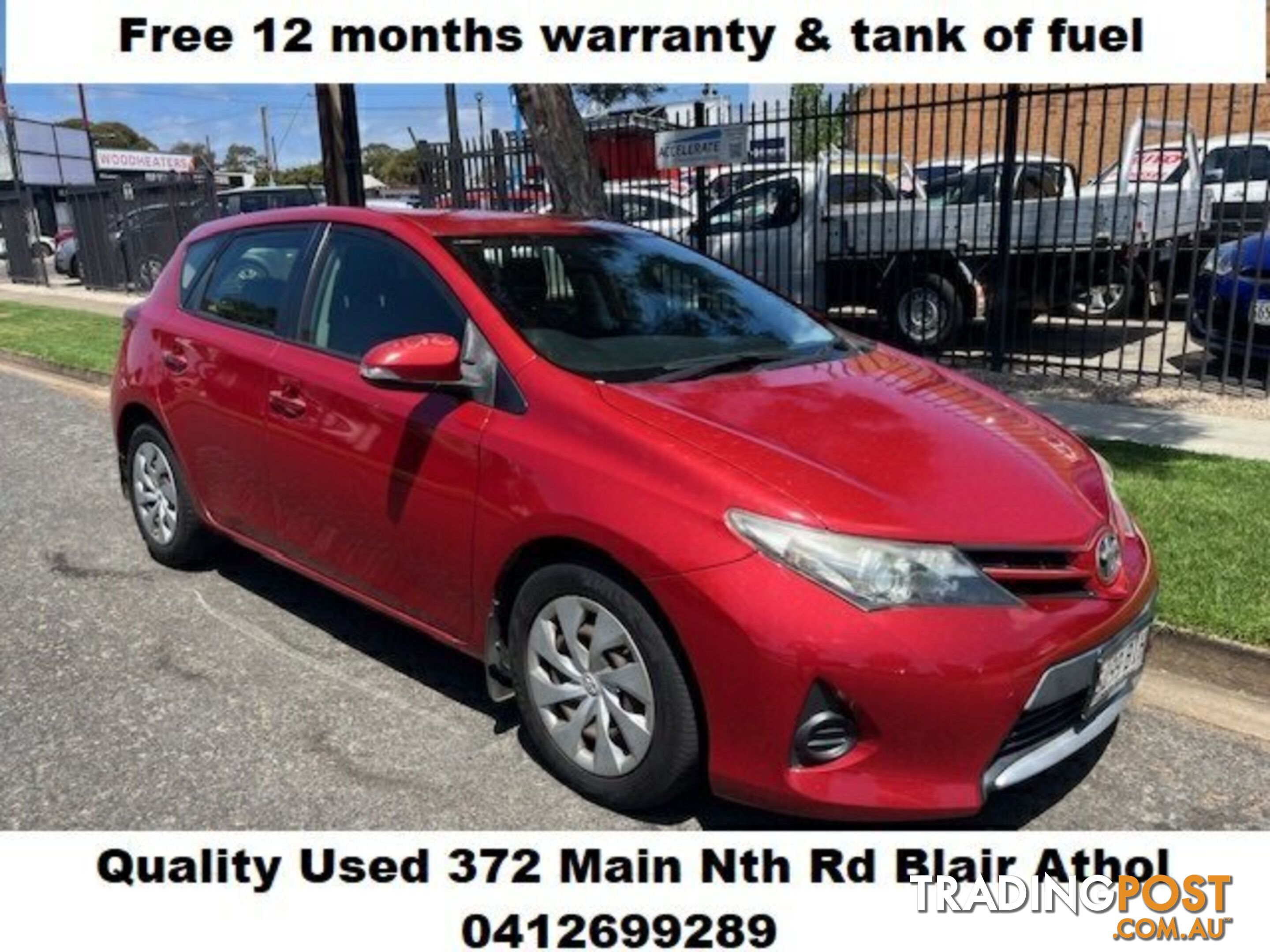 2013 TOYOTA COROLLA ZRE182R  HATCHBACK