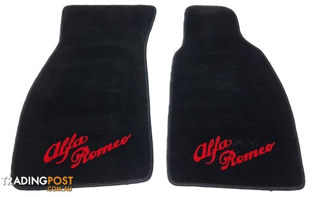 Alfa Romeo Carpet Mat SET Black Front Mats Alfetta GTV GTV6 916 2000 ?